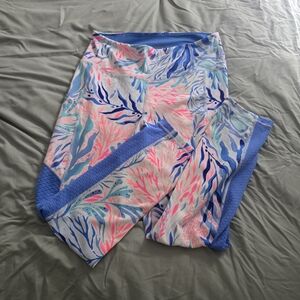 Lilly Pulitzer Blue and Pink Leggings